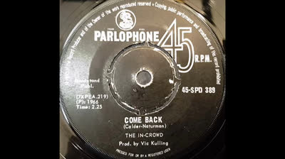 In-Crowd (1966) - Come Back