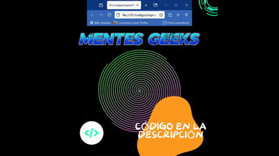 Espirales animadas | HTML, CSS & JavaScript