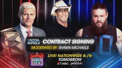 Cody Rhodes & Kevin Owens Royal Rumble Contract Signing (Full Segment)